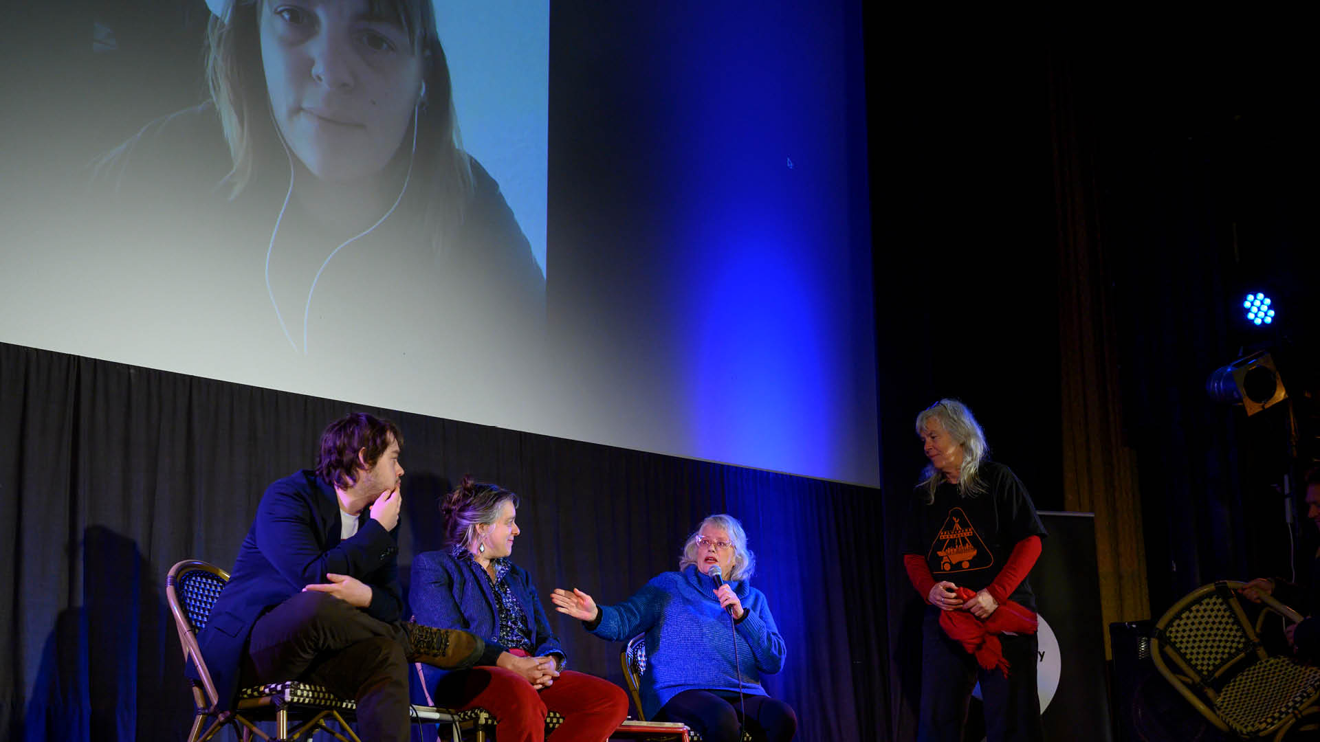 Post film discussion at the Theatre Royal during the Castlemaine Documentary Festival