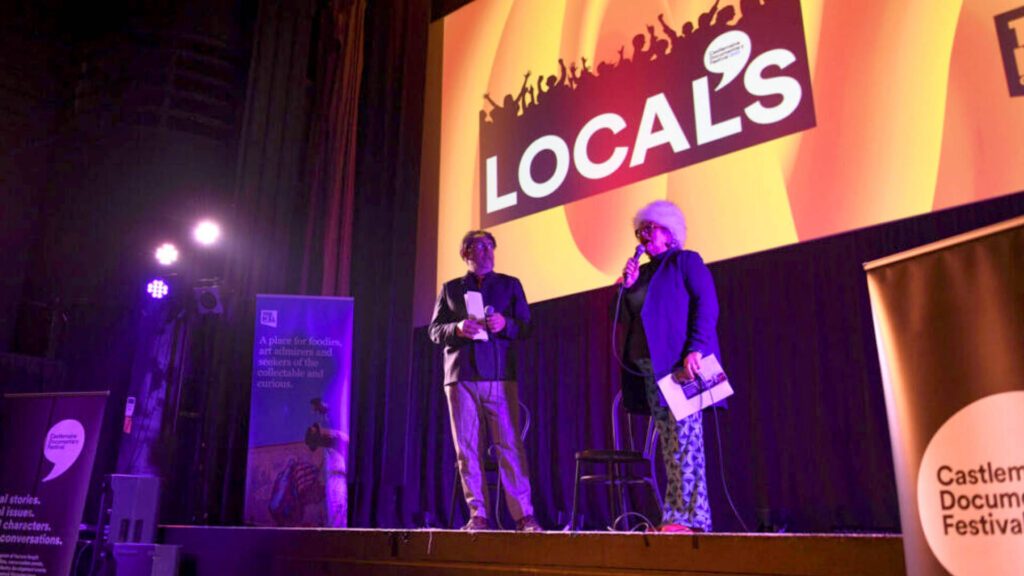 Presenters of LOCALS at the Theatre Royal during the Castlemaine Documentary Festival